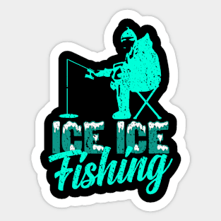 Ice fishing Sticker